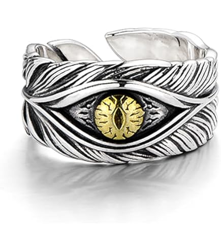 HZXY 2Pcs Doom Mask Gladiator Style Ring, Men's Stainless